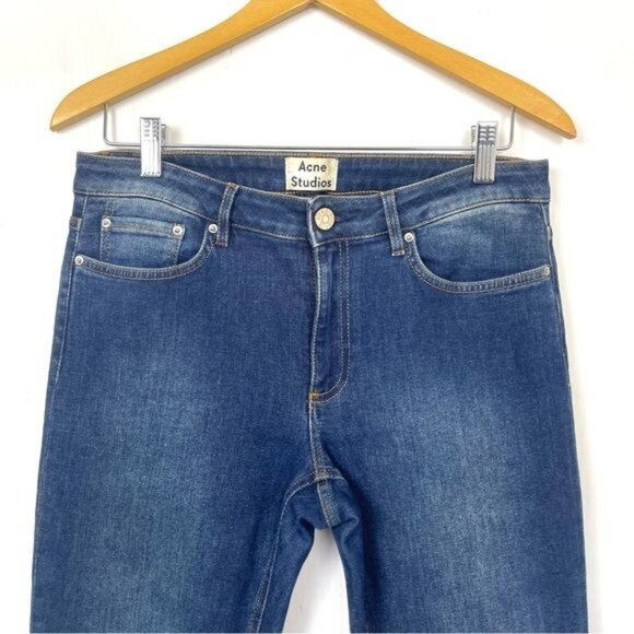 Acne Skin 5 Skinny Jeans Color Used Blue 30 X 32 - Picture 3 of 10